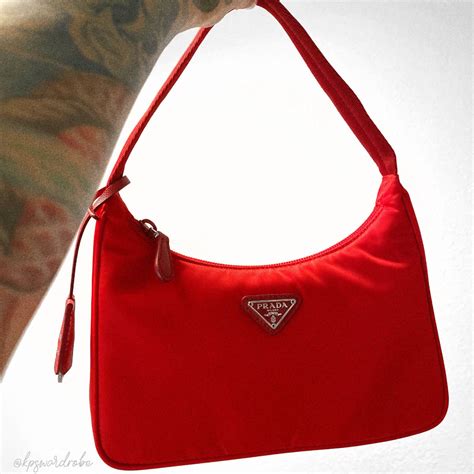 red prada handbag|prada red handbag price.